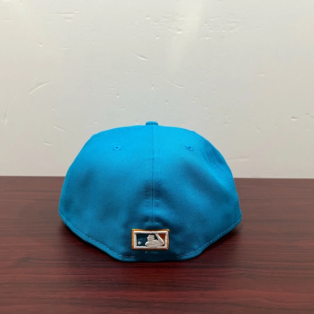 New Era, 59Fifty Fitted Hat, New York Yankees, Blue & Orange - Picture 3 of 10